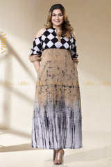 Chess vibes batik dress | Kaftan, Bohemian Dress, Floral Dress, Boho Maxi Dress