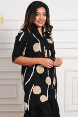 Black Gem Batik Dress | Kaftan, Bohemian Dress, Floral Dress, Boho Maxi Dress