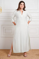 Silvery Charm Dress | Kaftan, Bohemian Dress, Floral Dress, Boho Maxi Dress