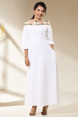 Sanorita Flowery Dress | Kaftan, Bohemian Dress, Floral Dress, Boho Maxi Dress