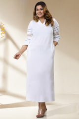 The Queen Linen Dress | Kaftan, Bohemian Dress, Floral Dress, Boho Maxi Dress