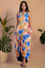 Watercolor Poppy Dress | Kaftan, Bohemian Dress, Floral Dress, Boho Maxi Dress