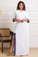 Dazzliette Linen Dress | Kaftan, Bohemian Dress, Floral Dress, Boho Maxi Dress