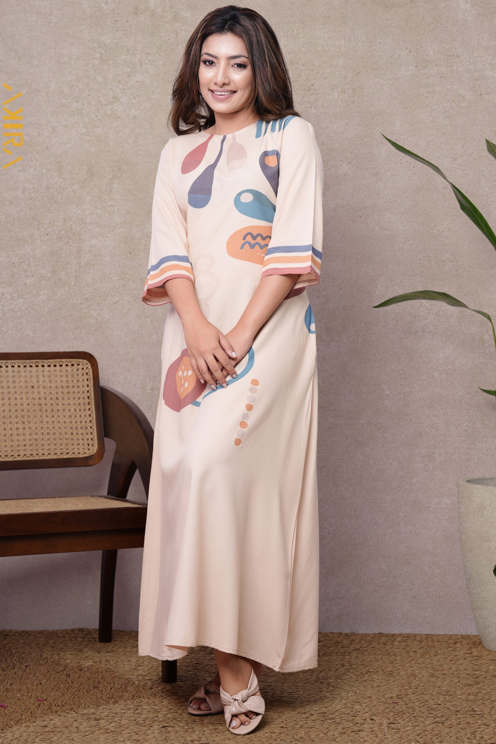 Valentina Print Dress | Kaftan, Bohemian Dress, Floral Dress, Boho Maxi Dress