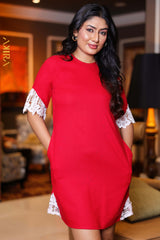 Liza Contrast Linen Dress | Kaftan, Bohemian Dress, Floral Dress, Boho Maxi Dress