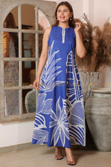 Daisy - May Batik Dress | Kaftan, Bohemian Dress, Floral Dress, Boho Maxi Dress