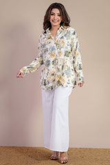 Daisy Violet Top | Kaftan, Bohemian Dress, Floral Dress, Boho Maxi Dress