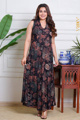 Hazel Colourful Dress | Kaftan, Bohemian Dress, Floral Dress, Boho Maxi Dress