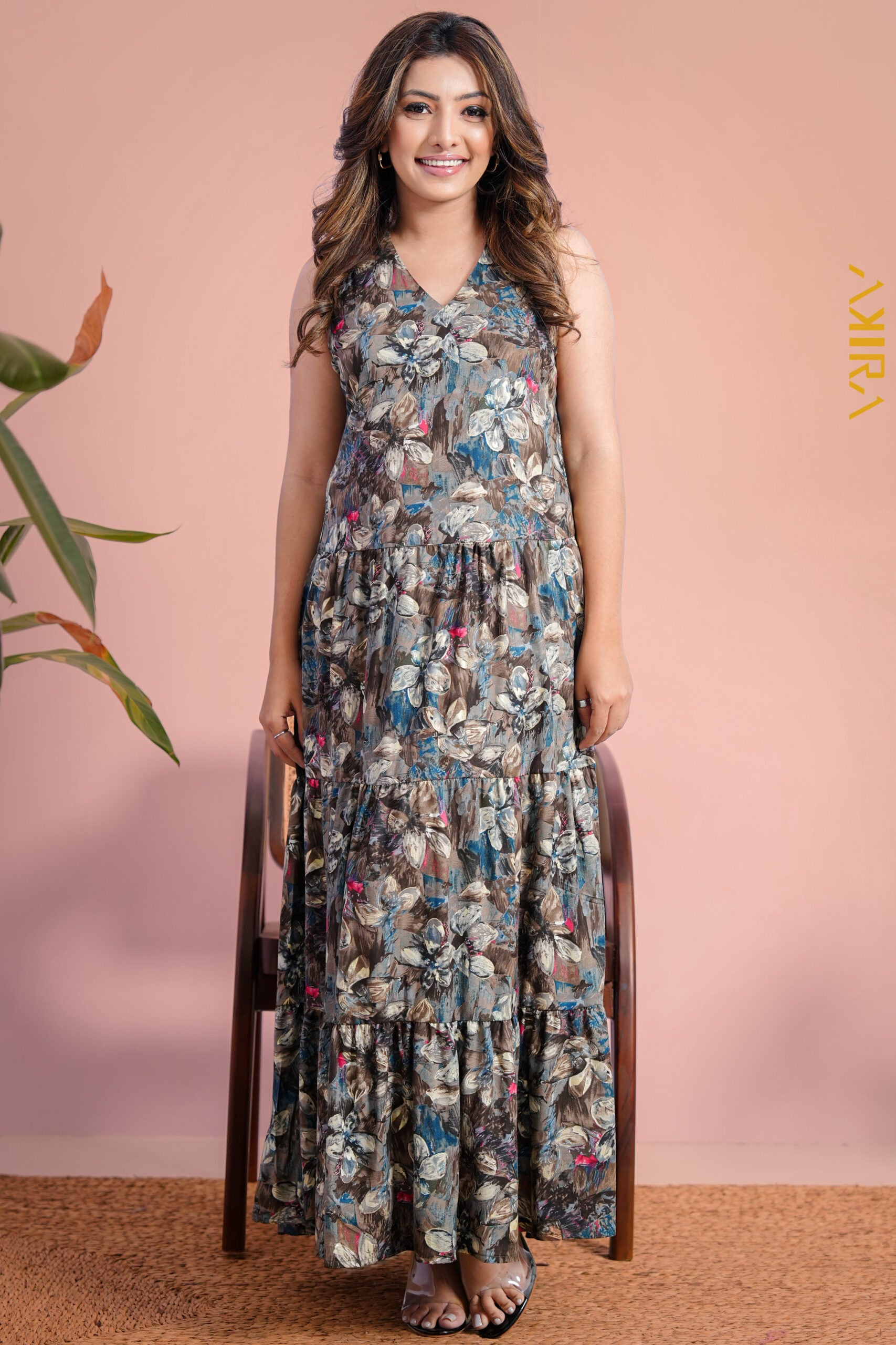 Mix of Floral Dress | Kaftan, Bohemian Dress, Floral Dress, Boho Maxi Dress