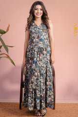 Mix of Floral Dress | Kaftan, Bohemian Dress, Floral Dress, Boho Maxi Dress