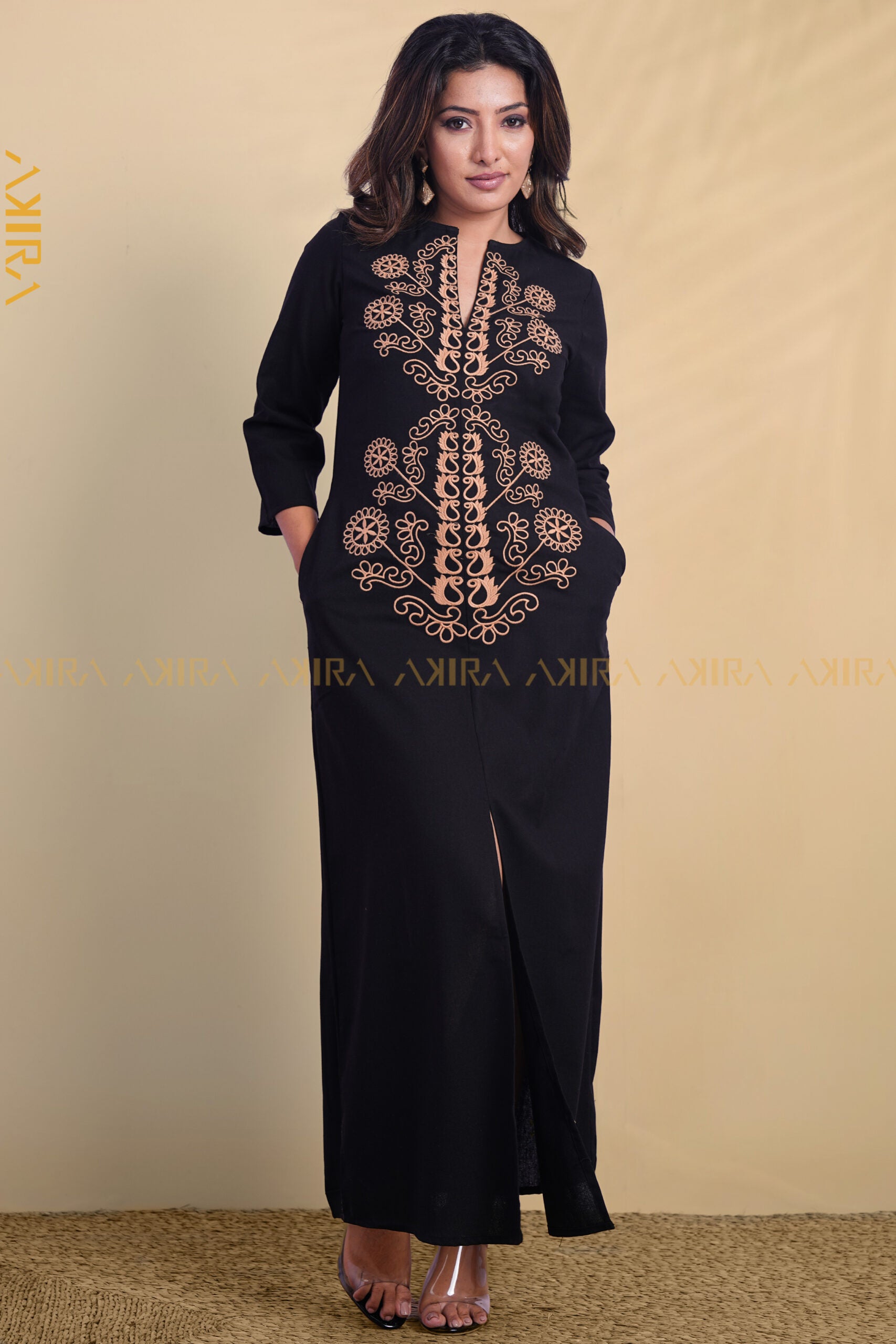 Astral Orchid Dress | Kaftan, Bohemian Dress, Floral Dress, Boho Maxi Dress