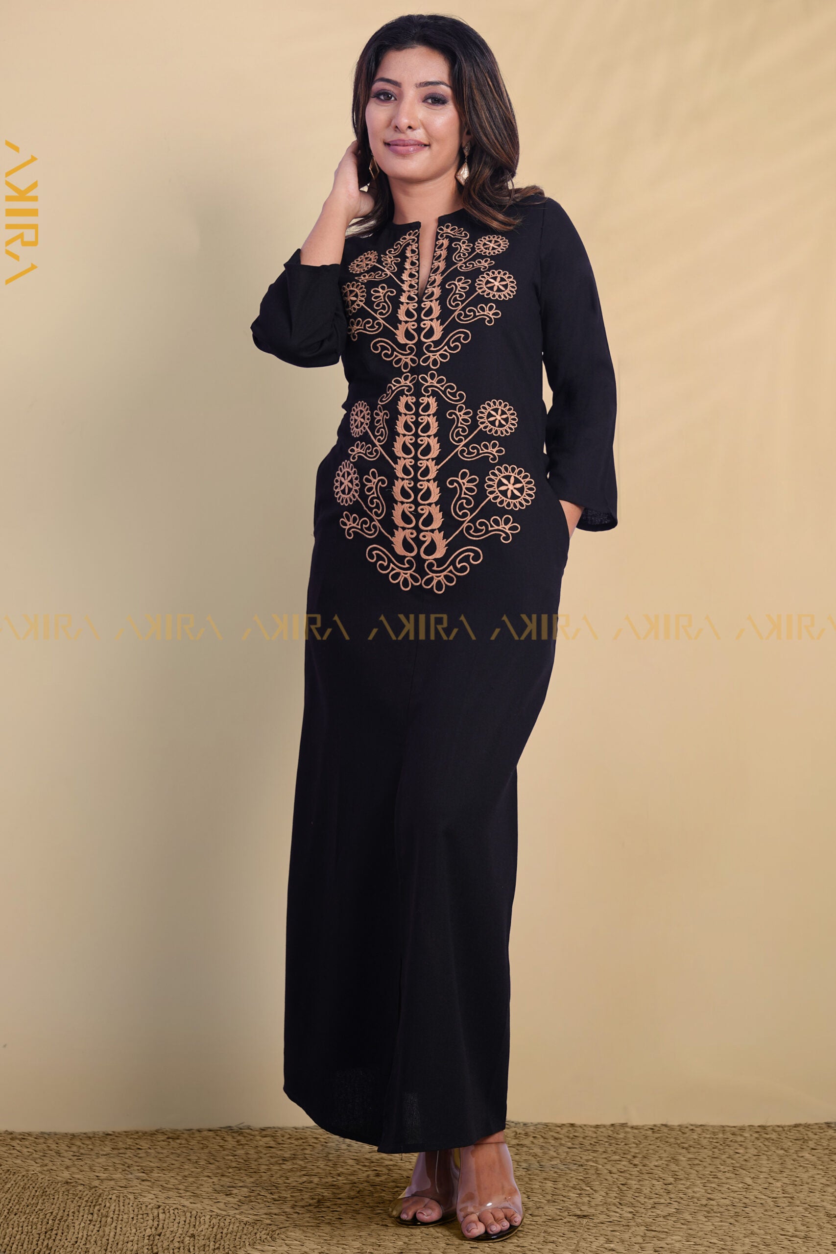 Astral Orchid Dress | Kaftan, Bohemian Dress, Floral Dress, Boho Maxi Dress