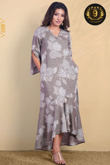 Misty Rose Dress | Kaftan, Bohemian Dress, Floral Dress, Boho Maxi Dress