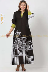 Tindra Batik Dress | Kaftan, Bohemian Dress, Floral Dress, Boho Maxi Dress