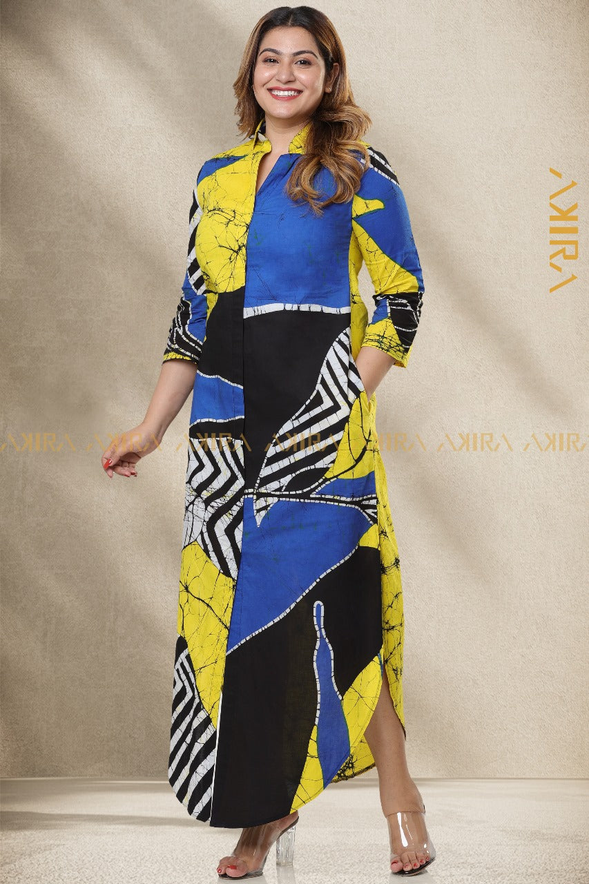 Verbena Batik Dress | Kaftan, Bohemian Dress, Floral Dress, Boho Maxi Dress