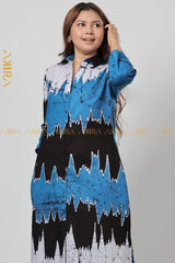 Ocean Wave Batik Dress | Kaftan, Bohemian Dress, Floral Dress, Boho Maxi Dress